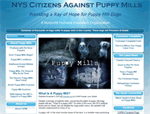 Tablet Screenshot of citizensagainstpuppymills.org